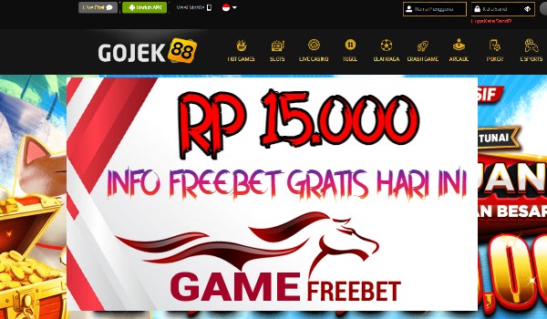 Gojek88 Game Freebet Rp 15.000 Tanpa Deposit