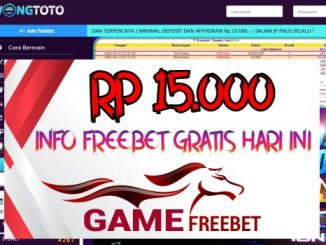 Wongtoto Game Freebet Rp 15.000 Tanpa Deposit