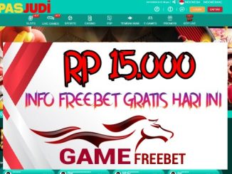 Pasjudi Game Freebet Rp 15.000 Tanpa Deposit