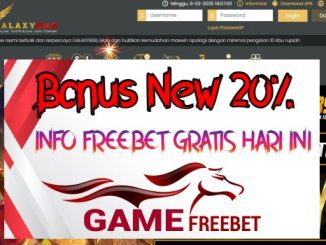 Galaxy898 Bonus 20% Khusus New Member