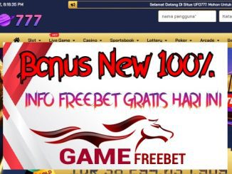 ufo777 Bonus 100% Khusus New Member
