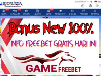 LGOSUGAR Bonus 100% Khusus New Member