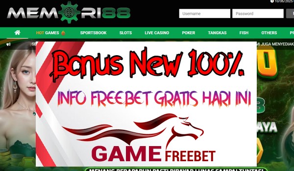 MEMORI88 Bonus 100% Khusus New Member