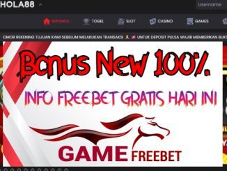 HOLA88 Bonus 100% Khusus New Member
