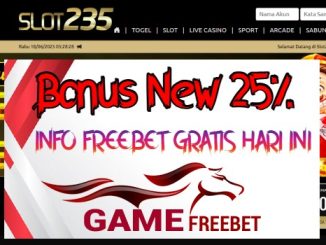 SLOT235 Bonus 25% Khusus New Member