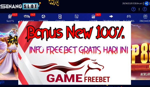 SENANGSLOT Bonus 100% Khusus New Member